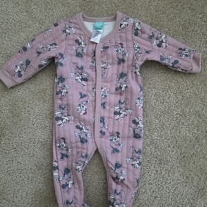 Disney Pink Minnie Mouse Kids Footie